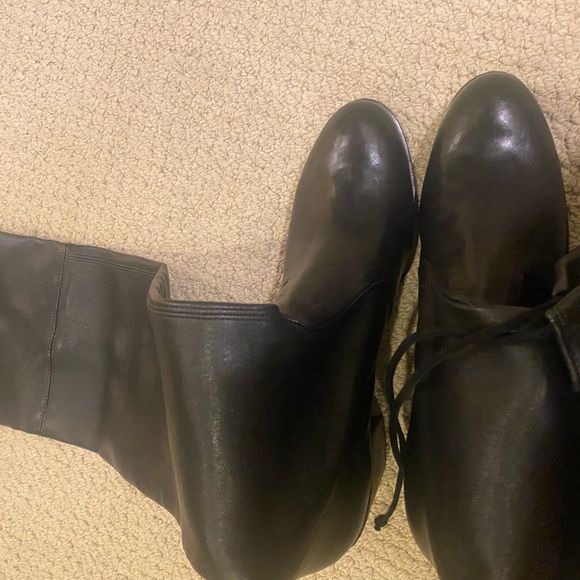 Stuart Weitzman Midland Black leather boots size 10.5 - Picture 4 of 12